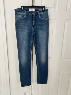 Indigo Men's Skinny Jeans in Washed Blue